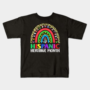 Hispanic Heritage Month Spanish Rainbow Kids T-Shirt